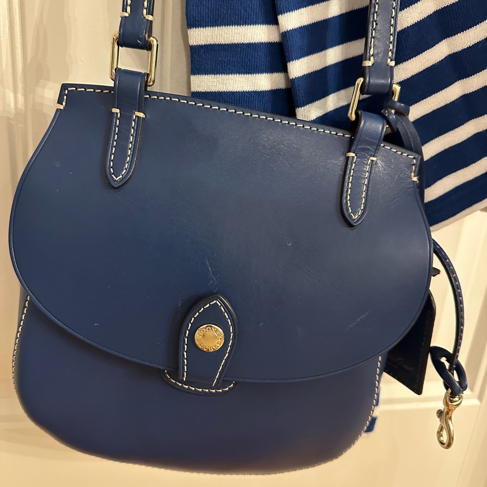 Dooney & Bourke Navy Crossbody Saddle Bag